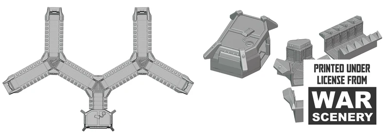 Système de tranchée modulaire fortifié pour terrain de wargaming