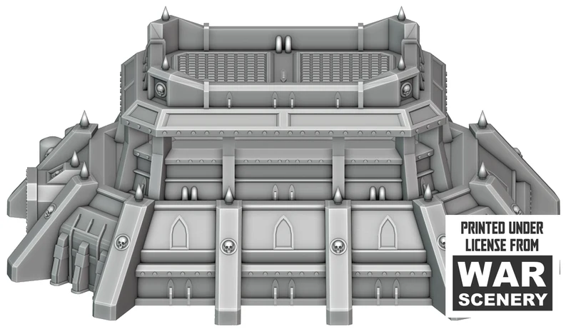 Terrain de forteresse d étaillé pour les jeux de guerre sur table