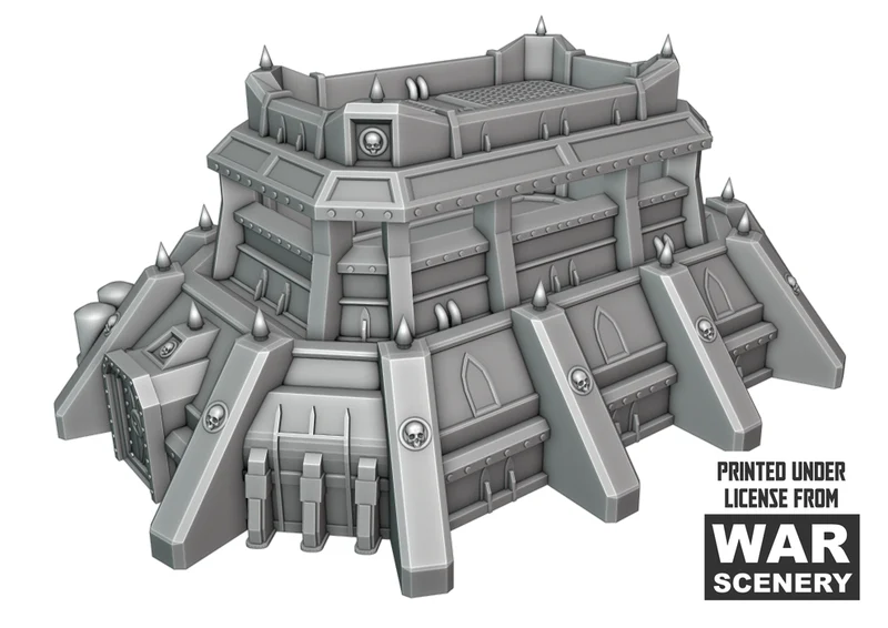 Terrain de forteresse d étaillé pour les jeux de guerre sur table