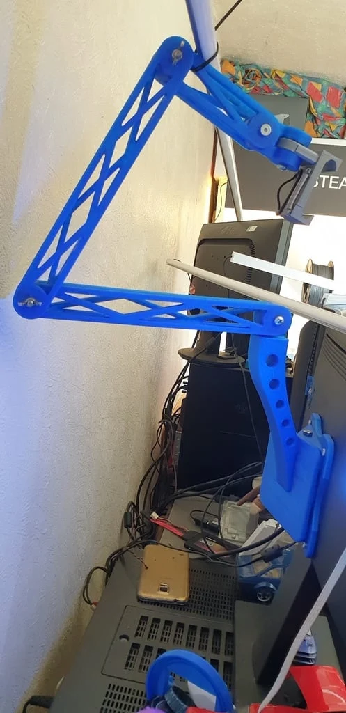 Support de téléphone réglable monté sur VESA pour webcam et écrans de PC
