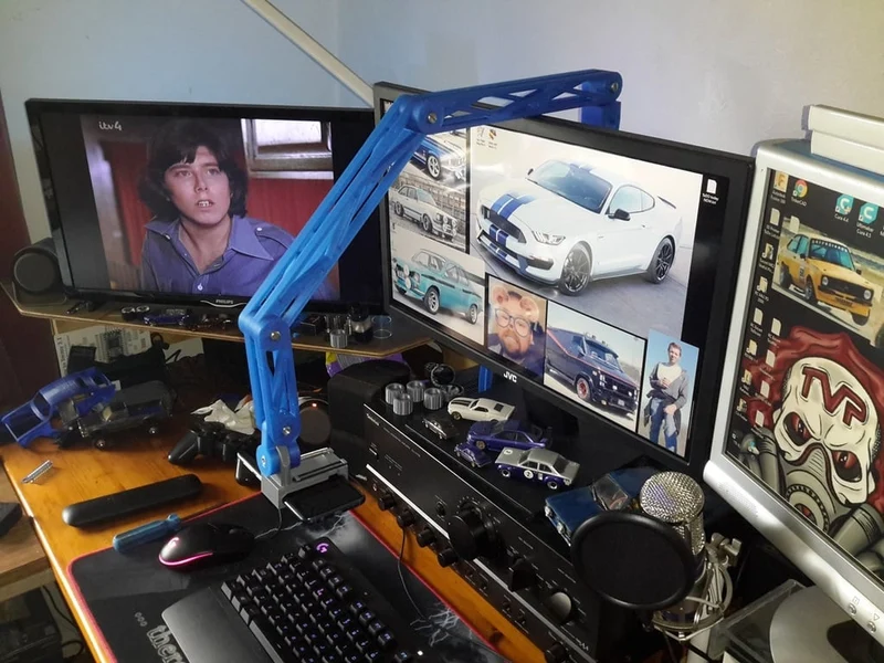 Support de téléphone réglable monté sur VESA pour webcam et écrans de PC