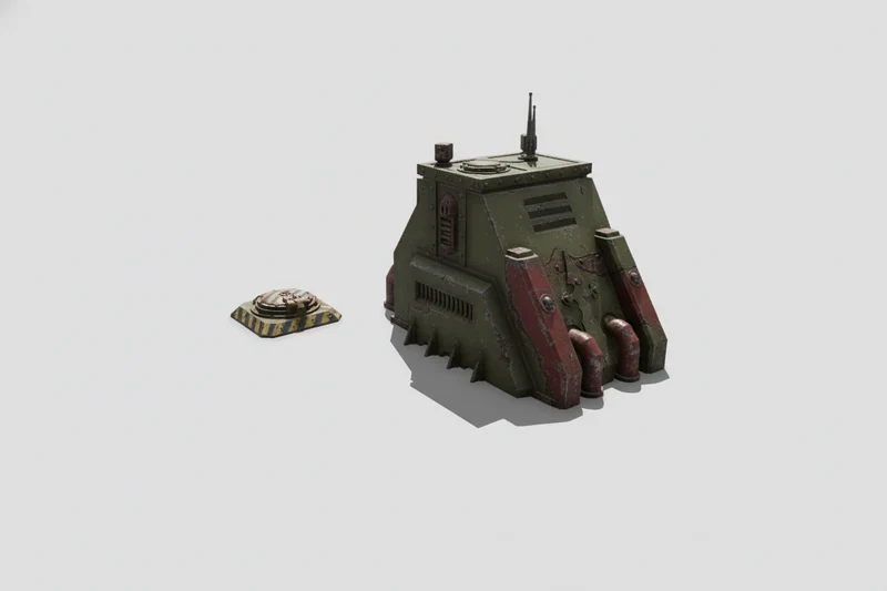 Entrées de bunker pour jeux de société et terrain grimdark