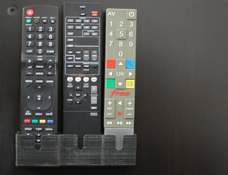 Support de télécommande organisé pour Freebox, LG et Yamaha