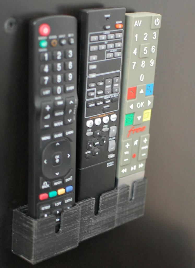 Support de télécommande organisé pour Freebox, LG et Yamaha
