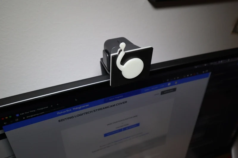 Cache webcam avec couvercle pivotant pour Logitech StreamCam