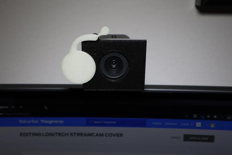 Cache webcam avec couvercle pivotant pour Logitech StreamCam