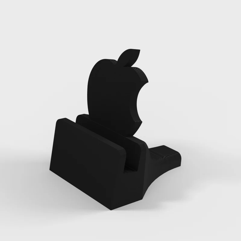 Station d'accueil iPhone élégante avec logo Apple et fonction de charge