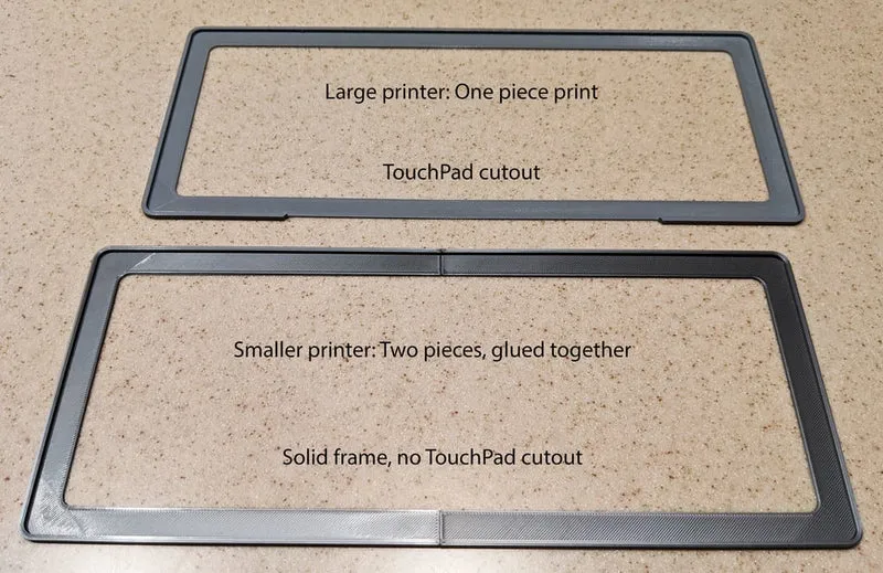 Cadre pour Apple Magic Keyboard sur MacBook Pro