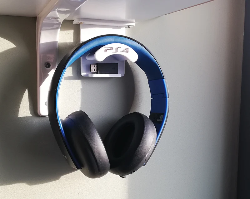 Support de casque PS4 avec étagère USB