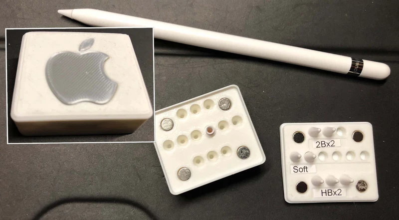 Support pratique pour les pointes d'Apple Pencil