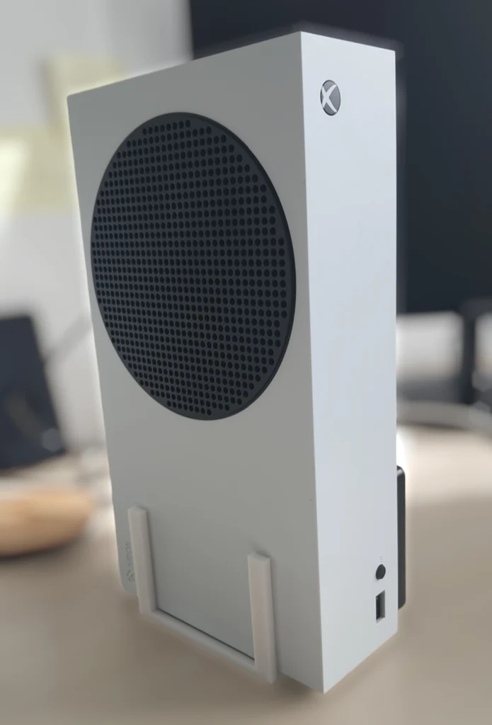 Support pour Xbox Series S avec emplacement pour disque dur externe
