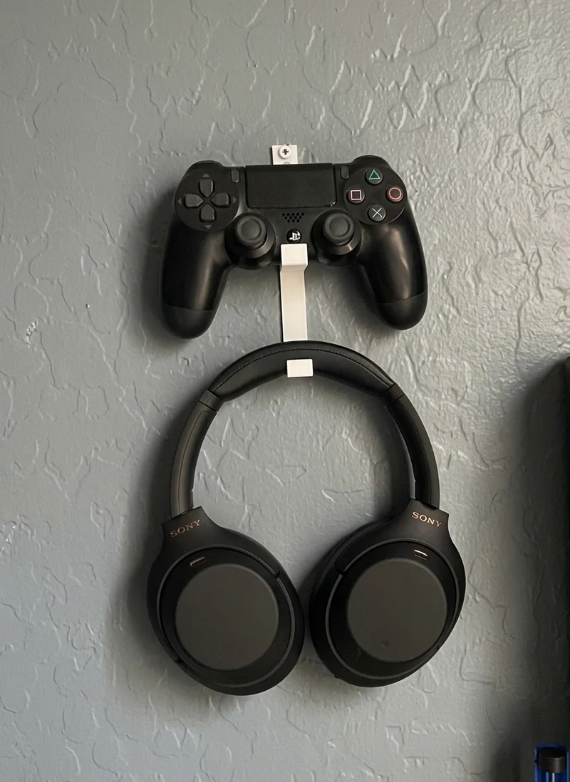 Support mural pour manette PS4 et écouteurs
