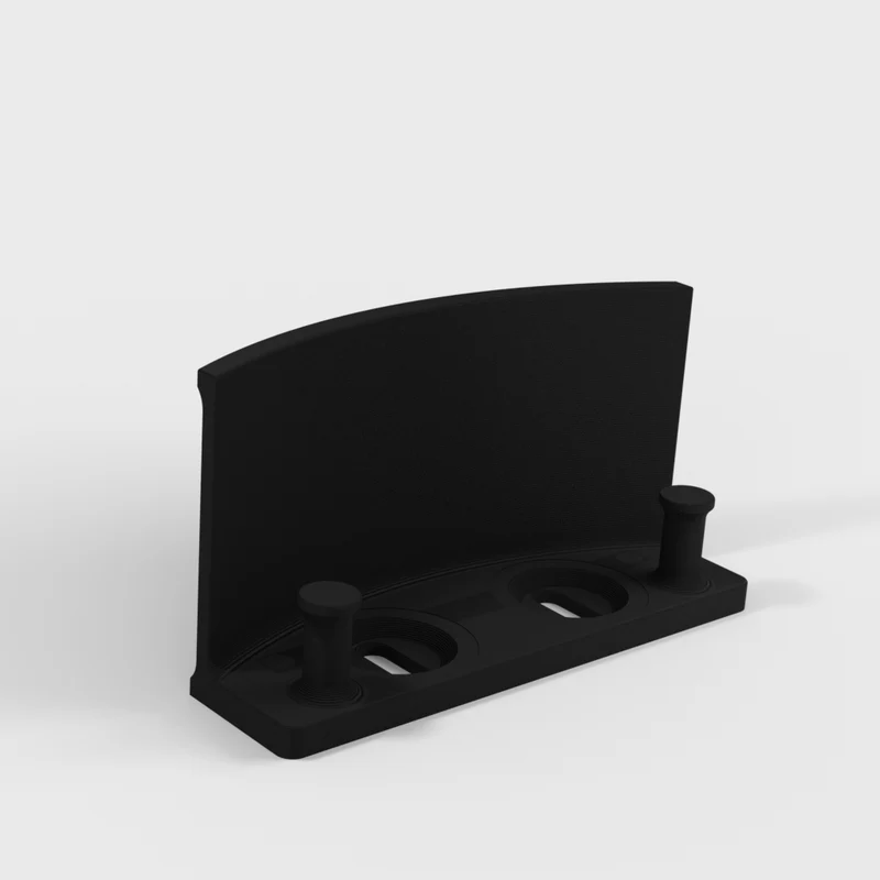 Support de casque Skadis avec gestion des câbles pour système T-Clip