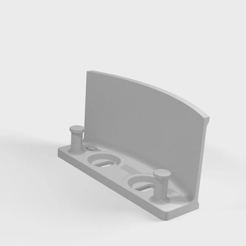 Support de casque Skadis avec gestion des câbles pour système T-Clip
