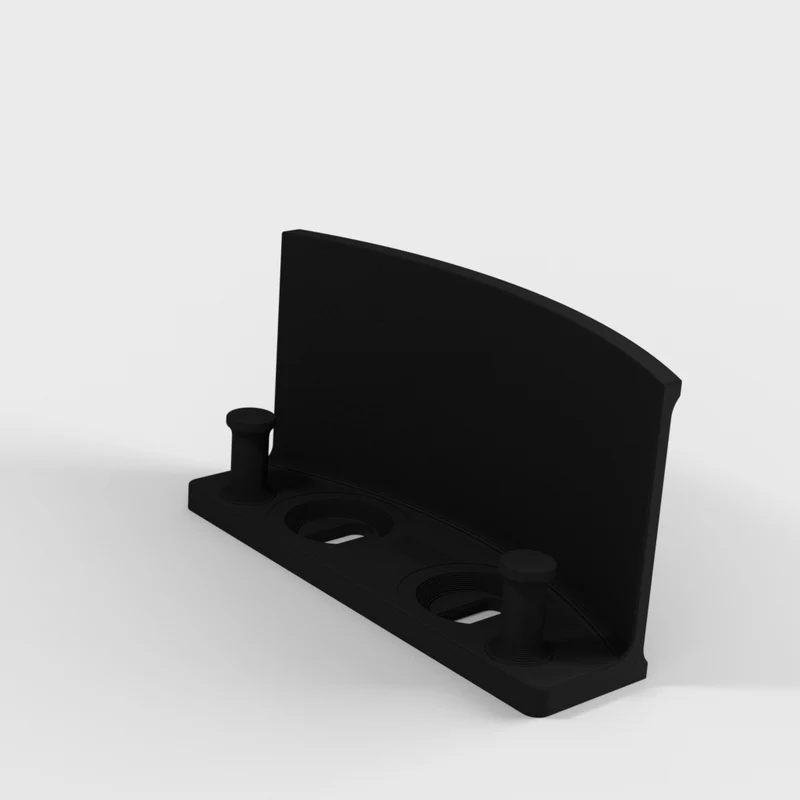 Support de casque Skadis avec gestion des câbles pour système T-Clip