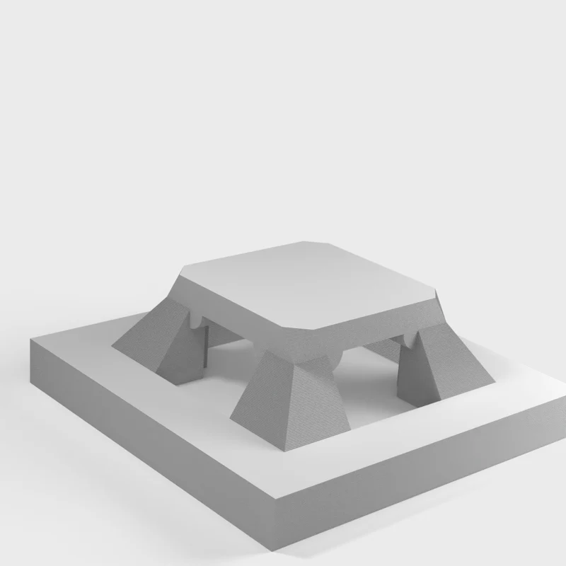 Support de serre-câbles pratique 20x20x7mm