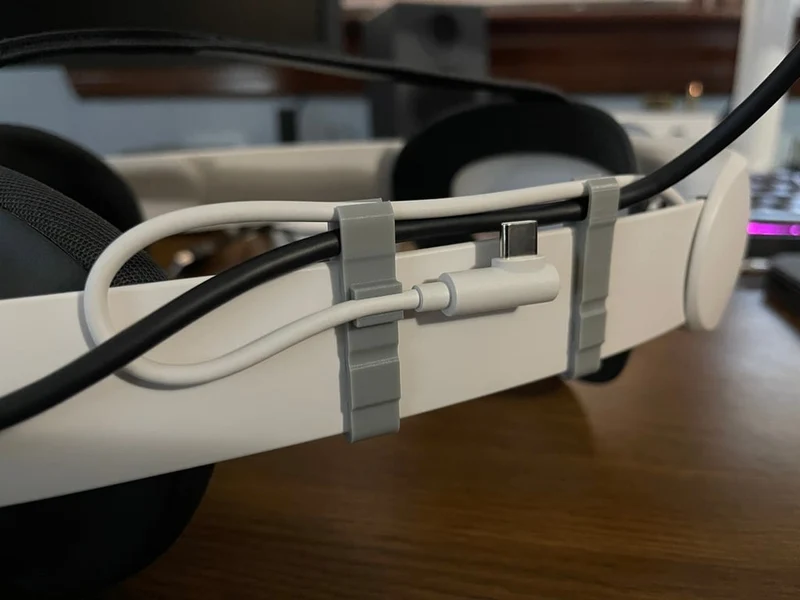 Clip de câble Link et batterie Quest 3 pour sangle Elite