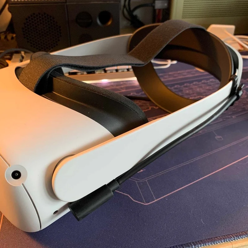 Support de câble Oculus Quest 2 Link pour Elite Headstrap