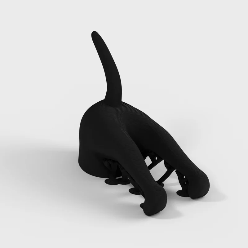 Patère pour laisse de chien - Support amusant pour l'arrière-train du chien
