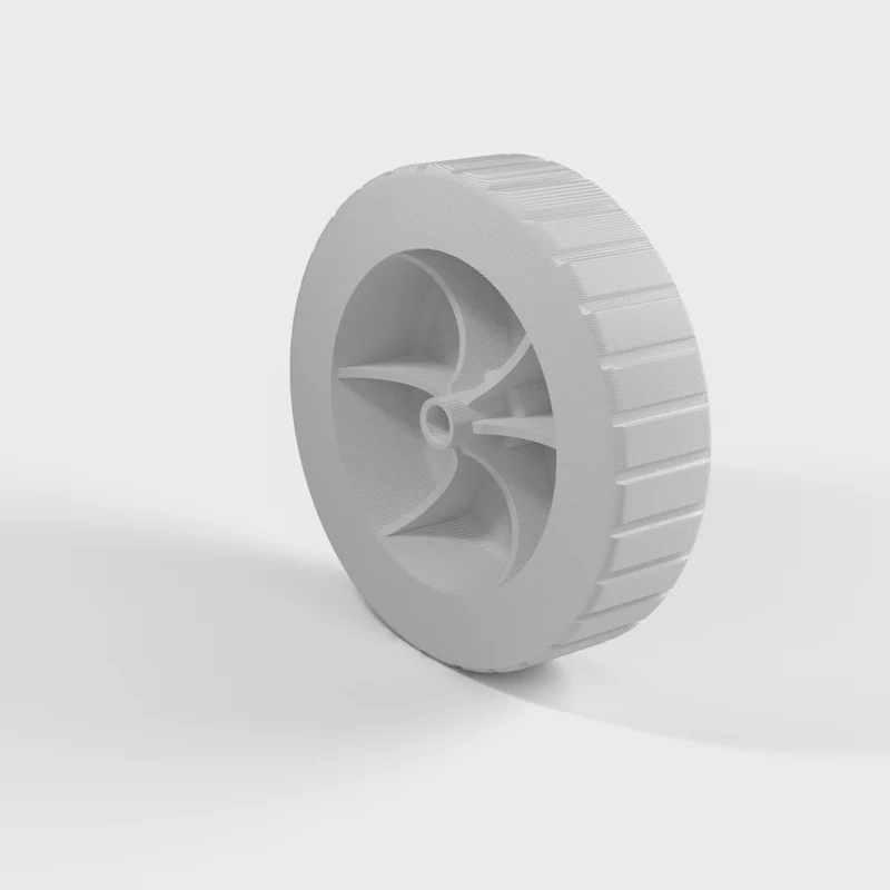 Roue de remplacement de 8 pouces pour tondeuse à gazon avec essieu de 1/4 pouce