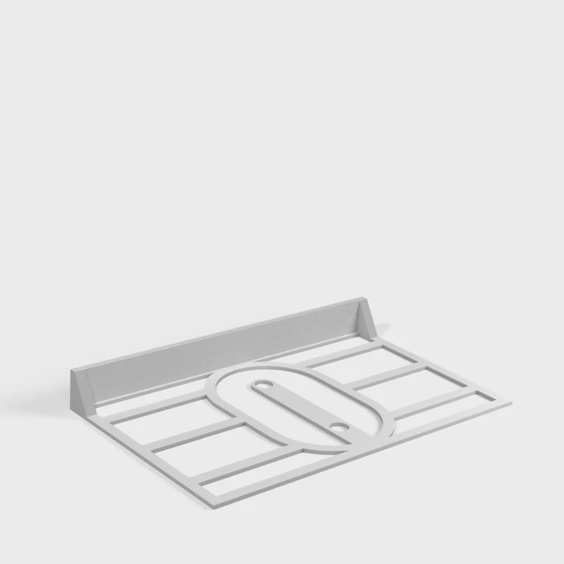 Porte-manteau mural robuste avec barre de 8 mm