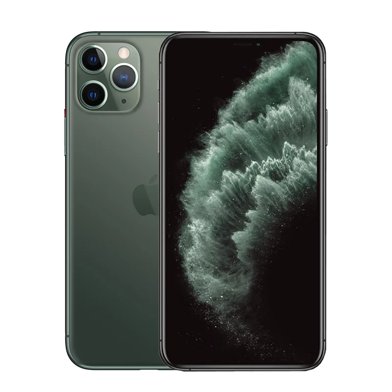 iPhone 11 Pro 64 Go - Vert Nuit - Débloqué & Neuf Coque Transparente - Batterie Optimisée