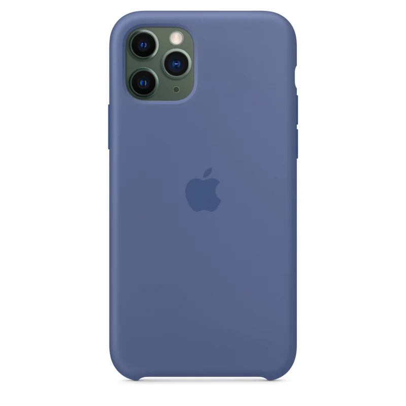 iPhone 11 Pro 256 Go - Vert Nuit - Débloqué & Neuf Coque Bleu Lin - Batterie Optimisée