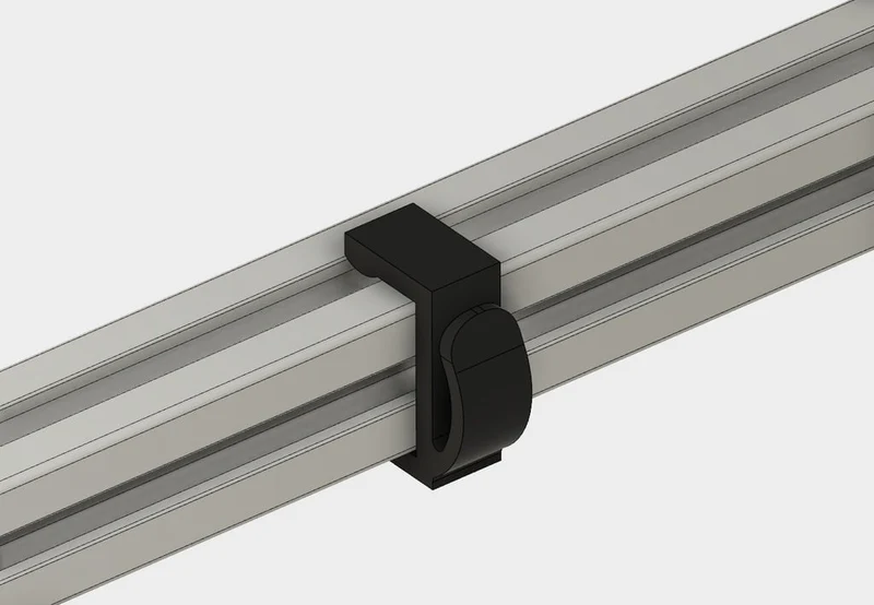 Clips de câble pour extrusion d'aluminium 20x20