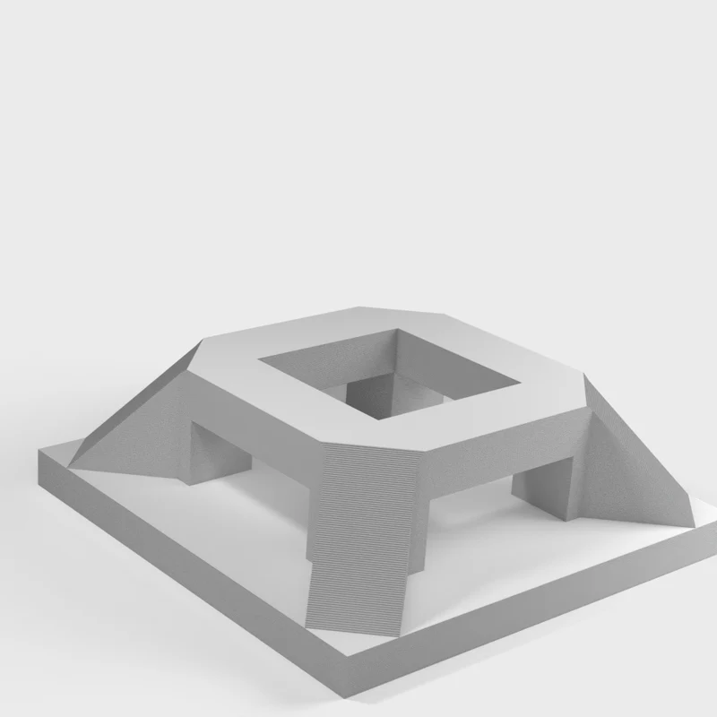 Support de câble 25x25x8 mm pour serre-câbles en nylon
