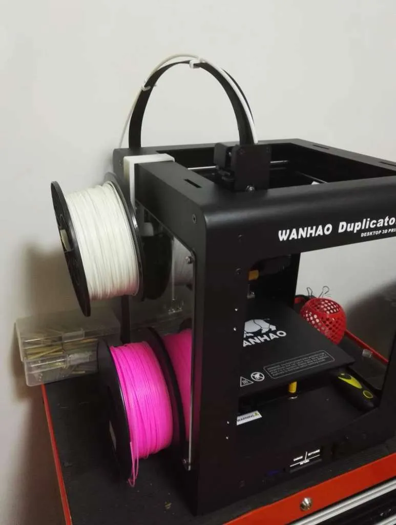 WANHAO DUPLICATOR 6 Support pour tubes et bobines de filament Gestion des câbles pratique