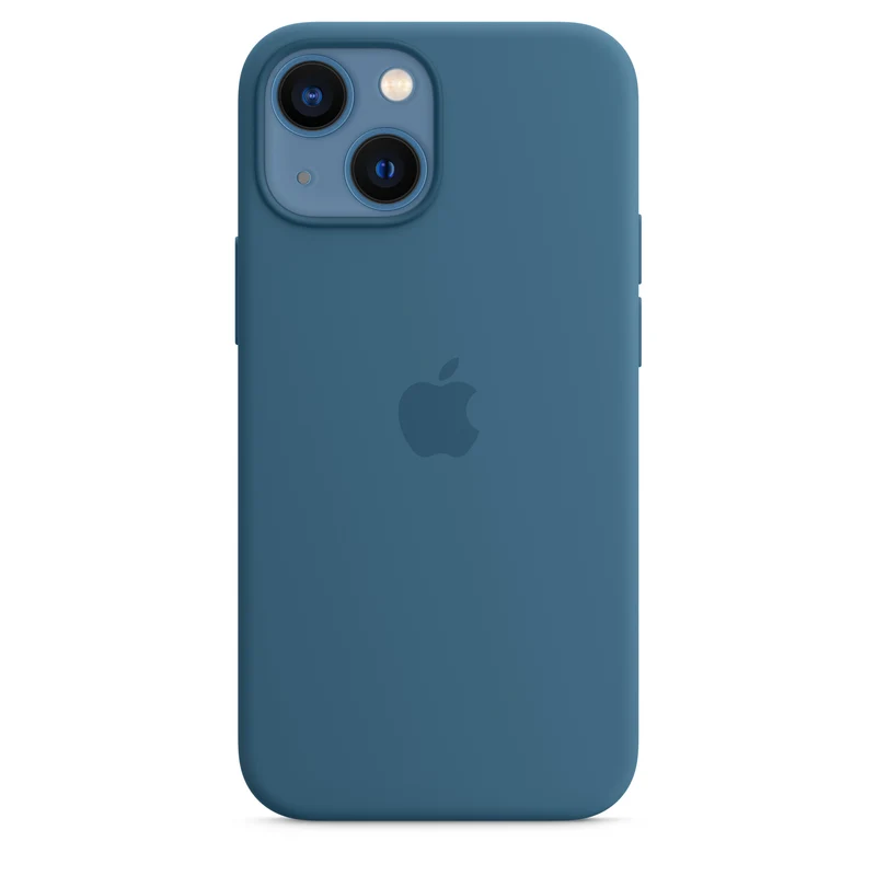 Coque en silicone pour iPhone 13 mini avec MagSafe - Geai bleu