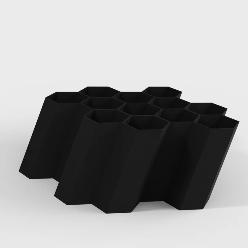 Support de peinture acrylique hexagonal pour mur ou bureau