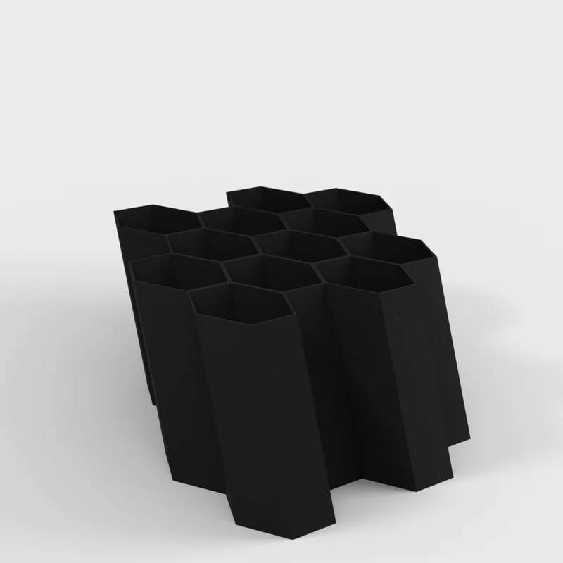 Support de peinture acrylique hexagonal pour mur ou bureau