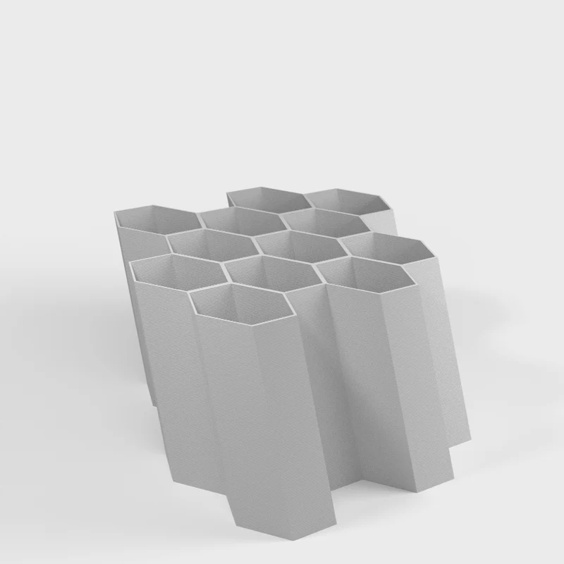 Support de peinture acrylique hexagonal pour mur ou bureau
