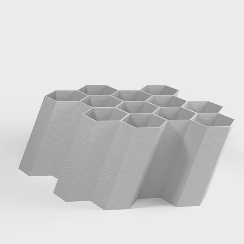 Support de peinture acrylique hexagonal pour mur ou bureau