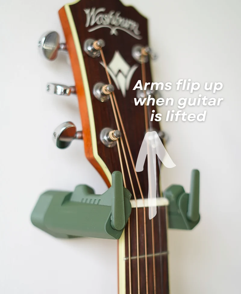 Support de guitare autobloquant pour montage mural