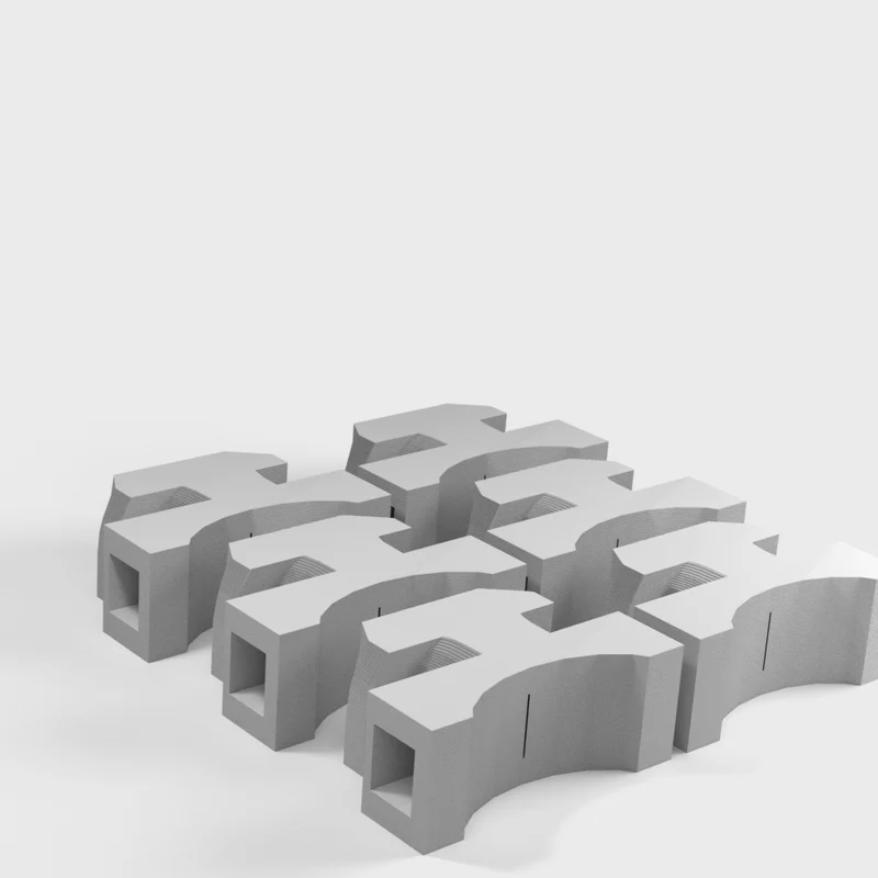 Organisation de câbles pour profilés en aluminium 20x20