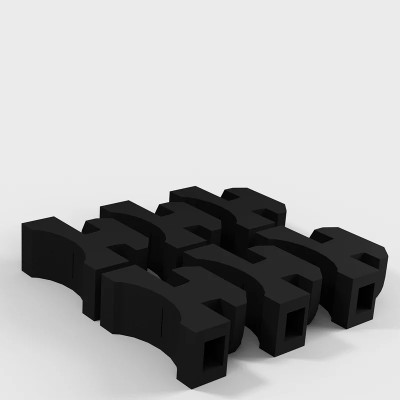 Organisation de câbles pour profilés en aluminium 20x20