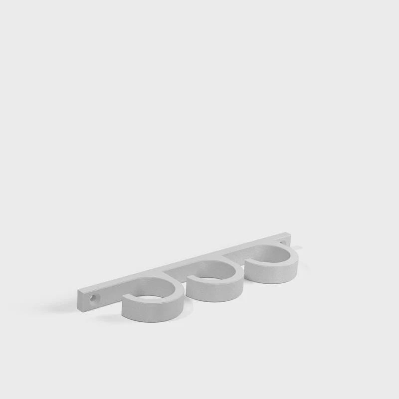 3 supports muraux pour cannes à pêche