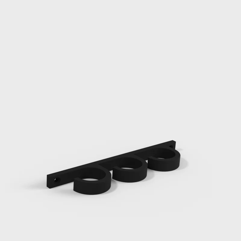 3 supports muraux pour cannes à pêche