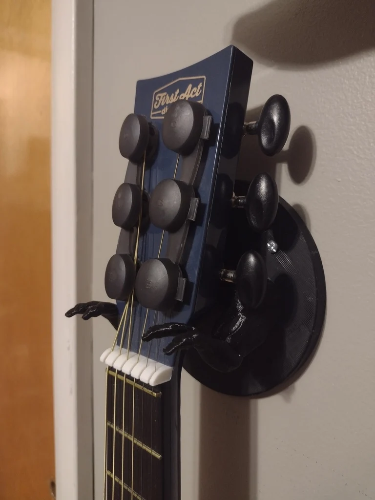 Support mural pour guitare T-rex avec design de dinosaure