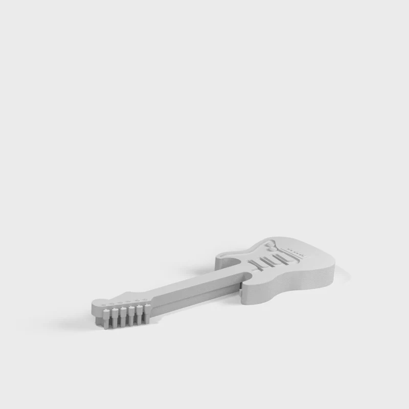 Porte-médiator élégant en forme de guitare