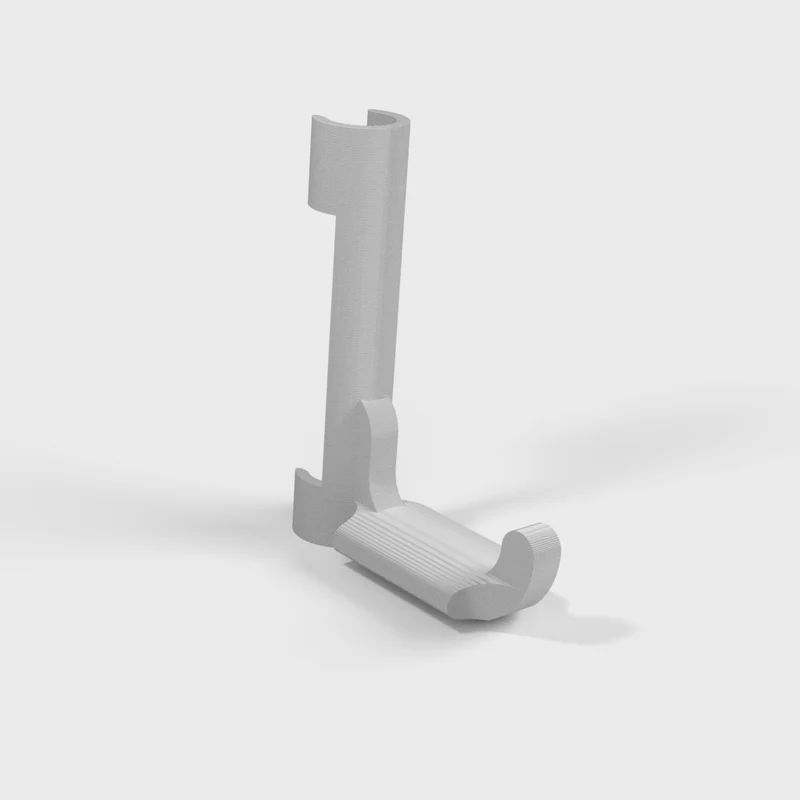 Support à clipser pour pied de microphone - Organisation des câbles et des écouteurs