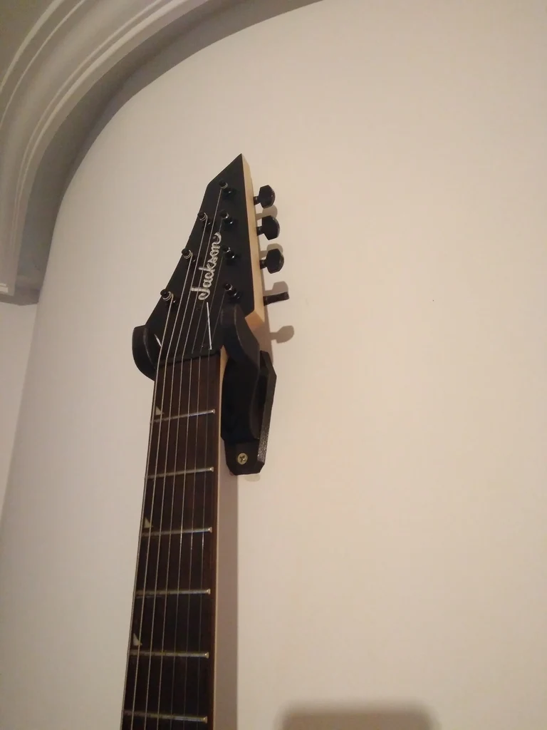 Support mural pour guitare à 7 cordes avec logo Gojira