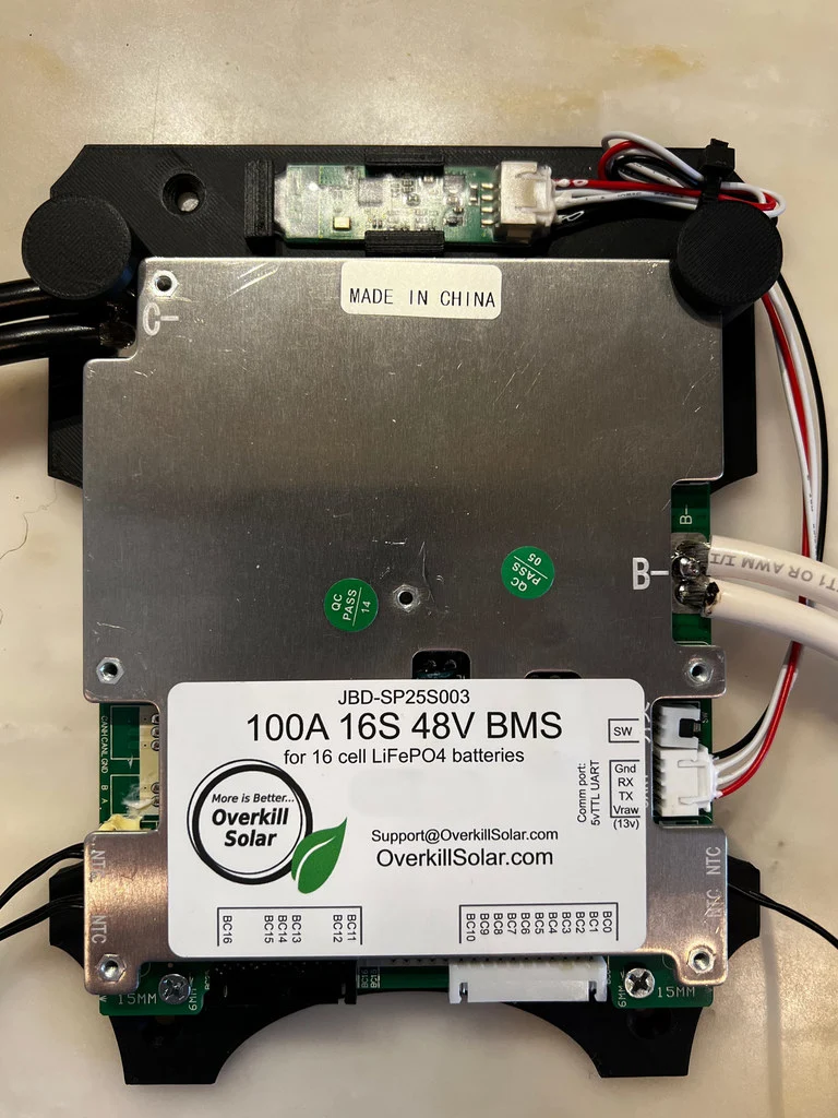 Support de montage pour Overkill Solar / JBD 48V 16S LifePo4 BMS