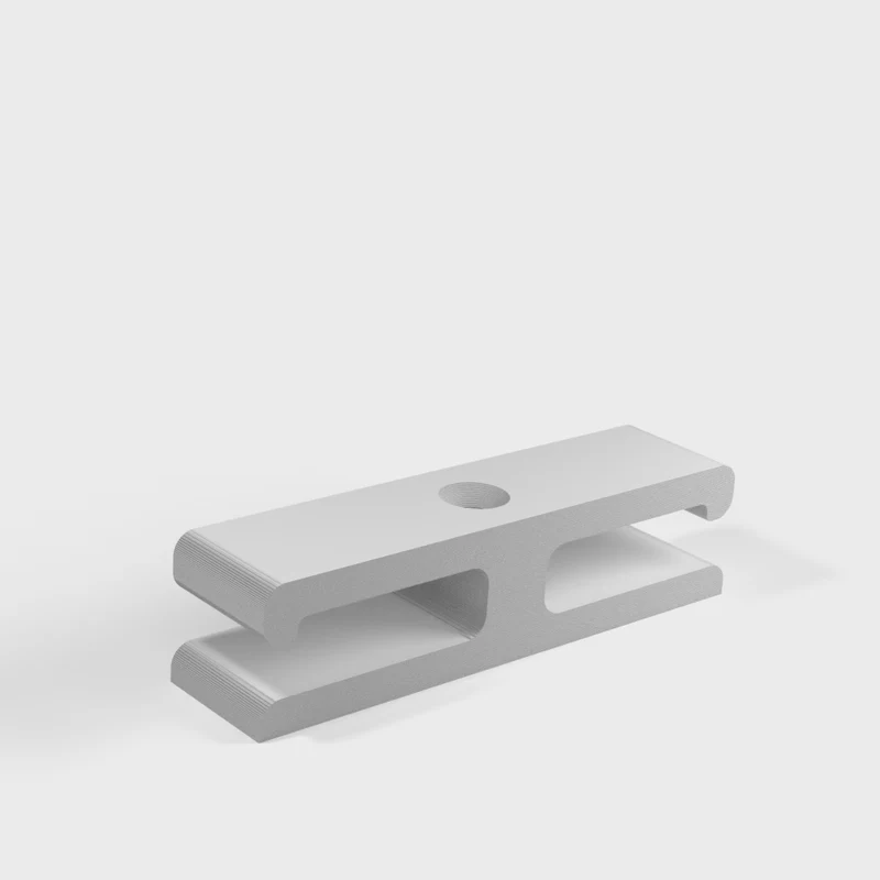 Support de câble discret pour montage sous le bureau