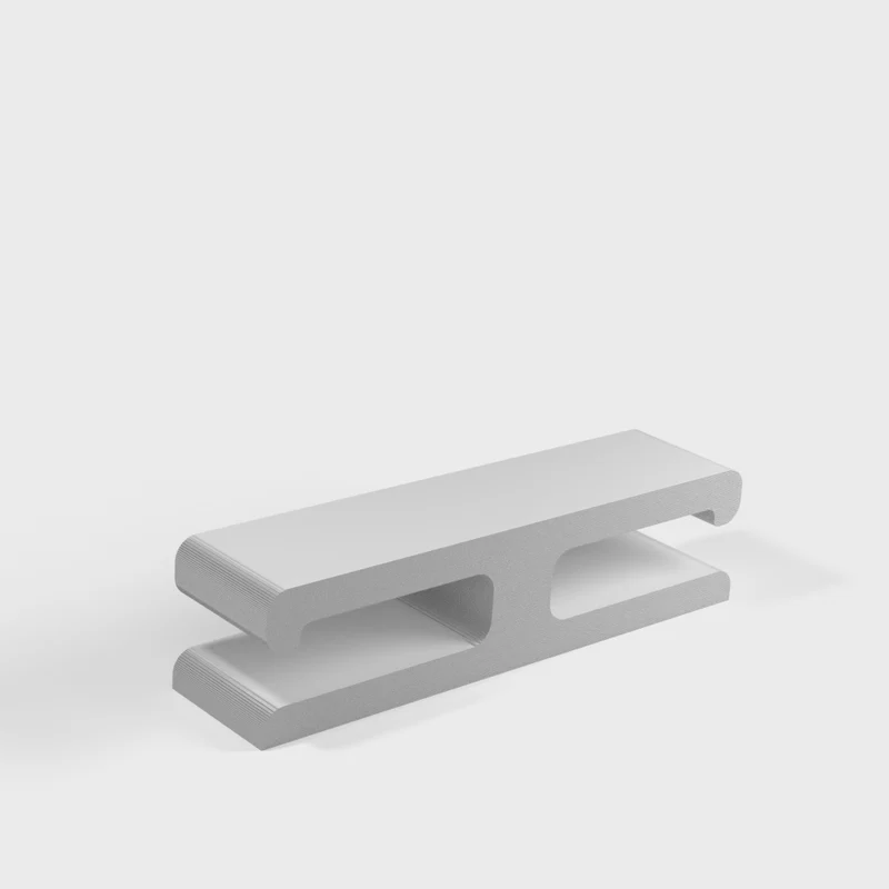 Support de câble discret pour montage sous le bureau