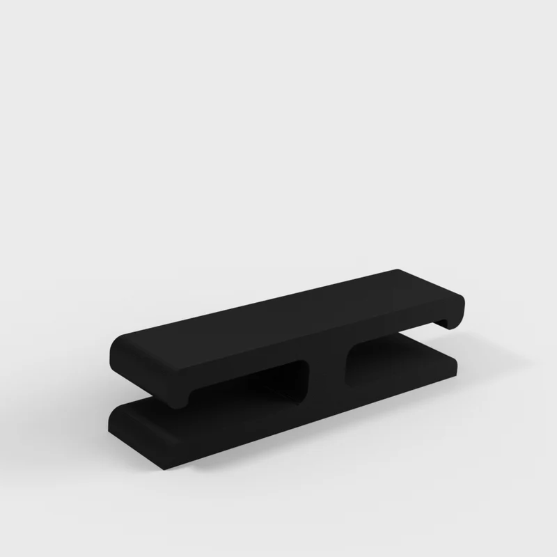Support de câble discret pour montage sous le bureau