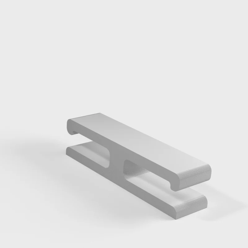 Support de câble discret pour montage sous le bureau