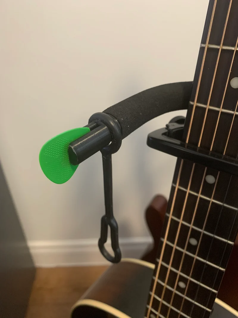 Support de médiator pour support de sol de guitare standard